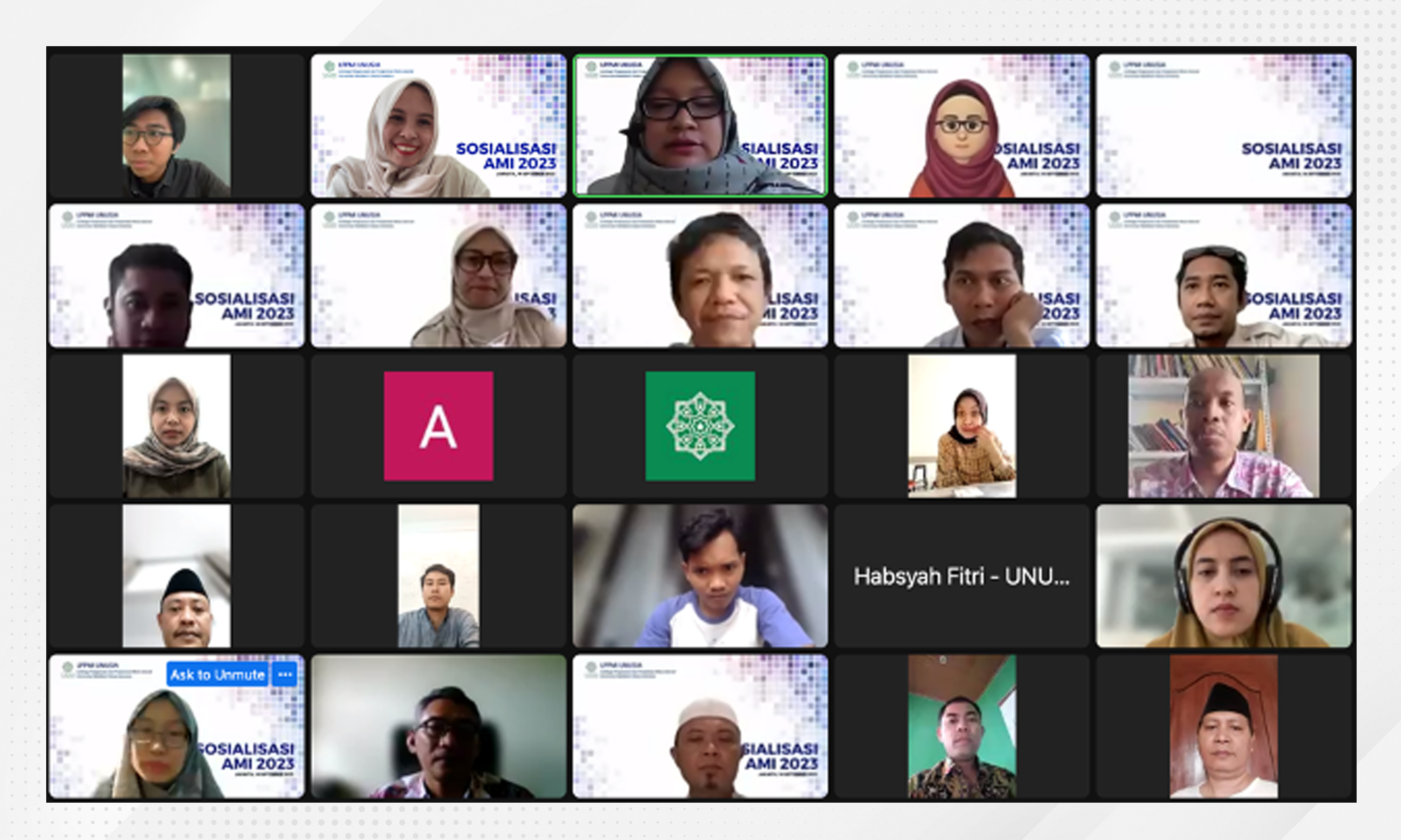 Sosialisasi AMI 2023 dan Website LPPMI Unusia